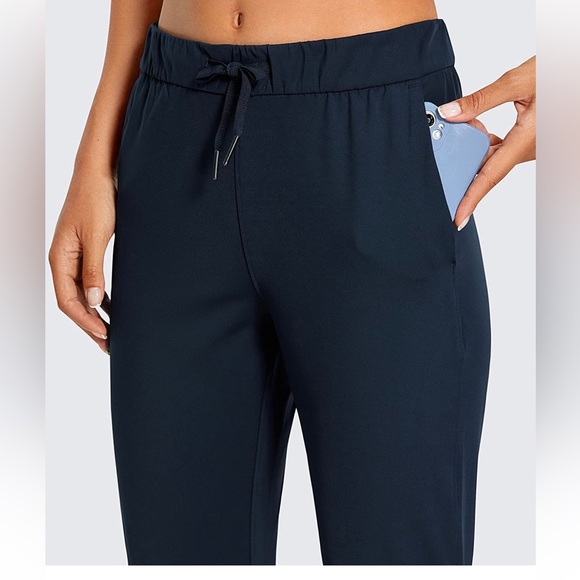 CRZ Yoga pants from Amazon. Straight, ankle length in medium, navy blue. NWT - Picture 3 of 7